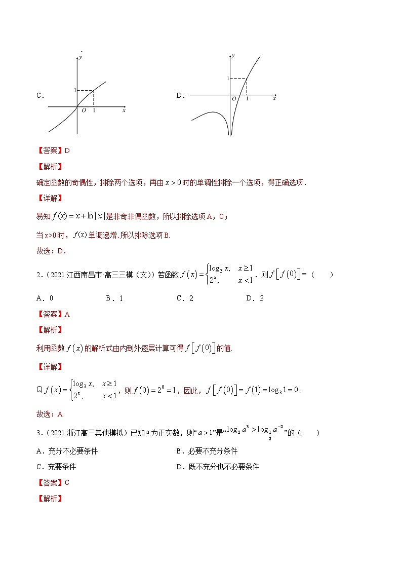 高考数学一轮复习 专题3.6 对数与对数函数(练)02