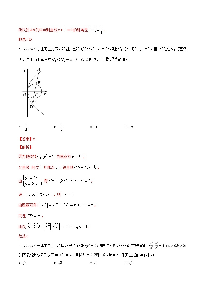 高考数学一轮复习 专题9.6   直线与圆锥曲线（练）03