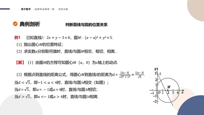 第一章-§2圆与圆的方程-2.3直线与圆位置关系(课件PPT)07