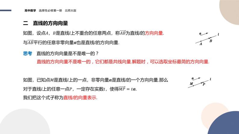 第三章-§4向量在立体几何中的应用-4.1 直线的方向向量与平面的法向量（课件PPT）04