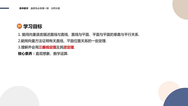 第三章-§4向量在立体几何中的应用-4.2 用向量方法讨论立体几何中的位置关系(课件PPT)第2页