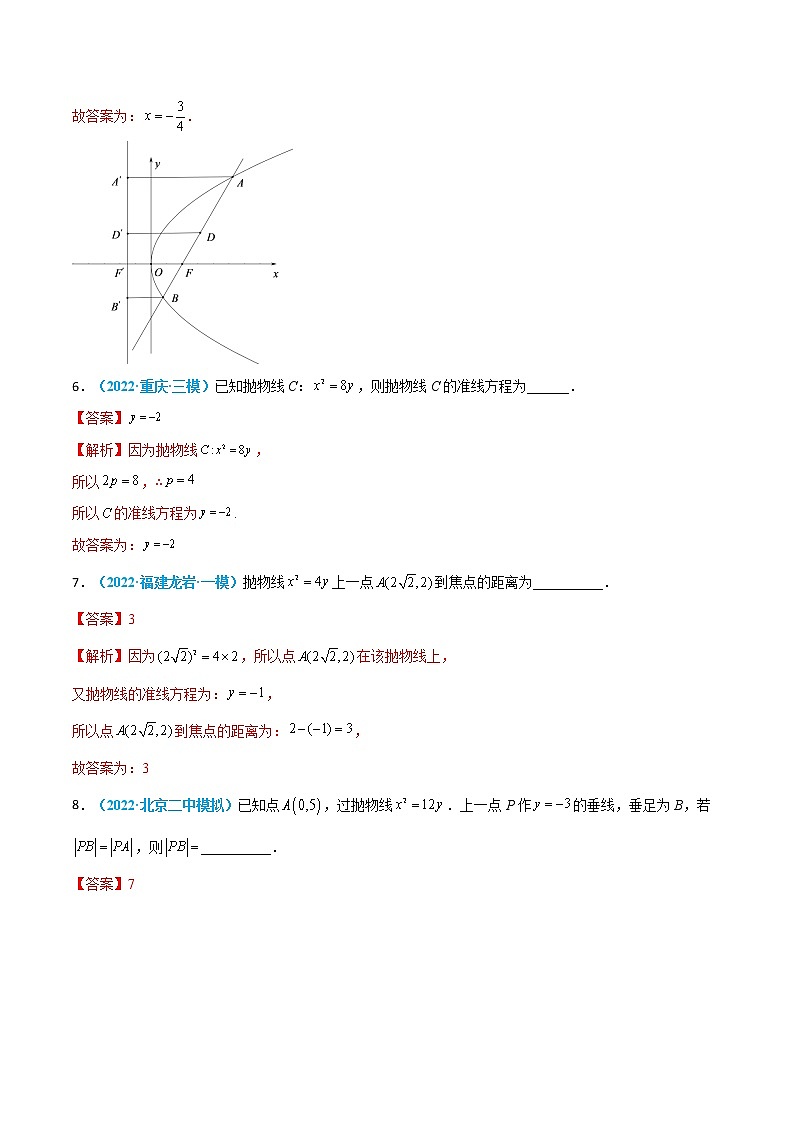 第35练 抛物线-高考数学一轮复习小题多维练(新高考专用)03