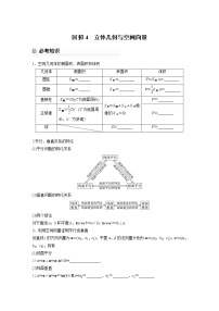 2023版考前三個(gè)月沖刺回扣篇　回扣4　立體幾何與空間向量【無(wú)答案版】