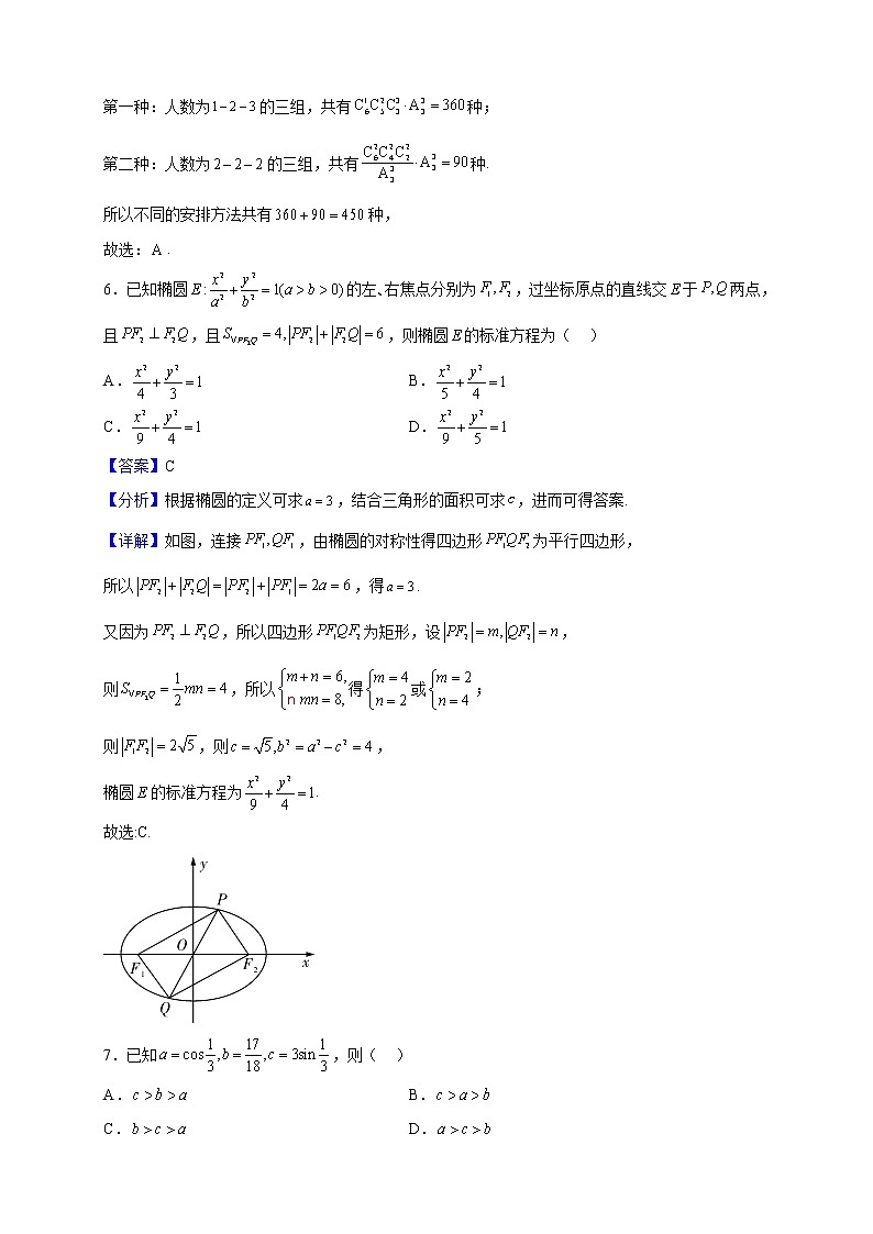 2022-2023学年湖南省长沙市第一中学高二下学期入学考试数学试题(解析版)第3页
