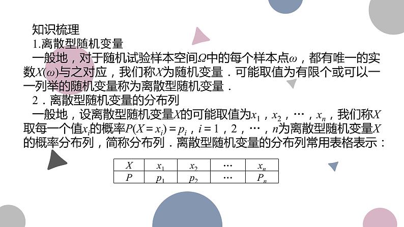 高考复习 10.5 离散型随机变量的分布列、均值与方差课件PPT03