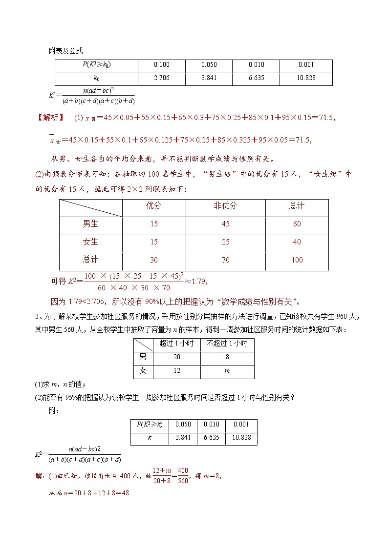 题型04 统计与概率解答题(独立性检验、分布列、回归方程及决策方案设计)(解析版)第3页