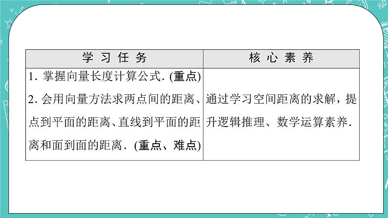 人教B版高中数学选择性必修第一册1.2.5《空间中的距离》课件+学案+练习含答案02