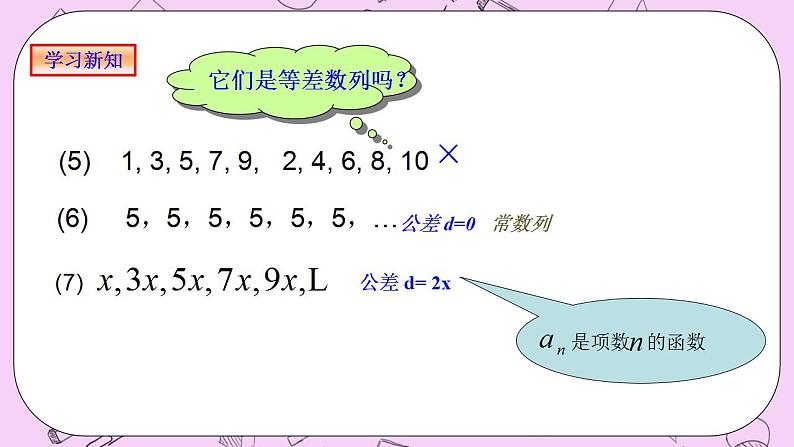 人教A版高中数学选择性必修二《4.2.1等差数列的概念(1)》PPT课件04