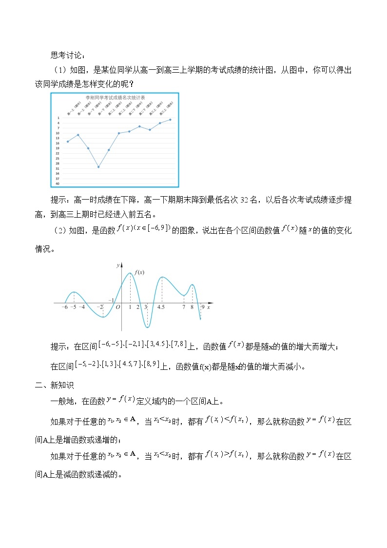 北师大版（2019）数学必修第一册2.3《函数的单调性和最值》课件＋教案＋学案02