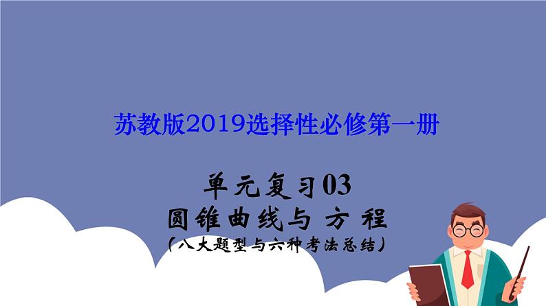 单元复习03 圆锥曲线与方程【过知识】- 2022-2023学年高二数学单元复习(苏教版2019选择性必修第一册)第1页