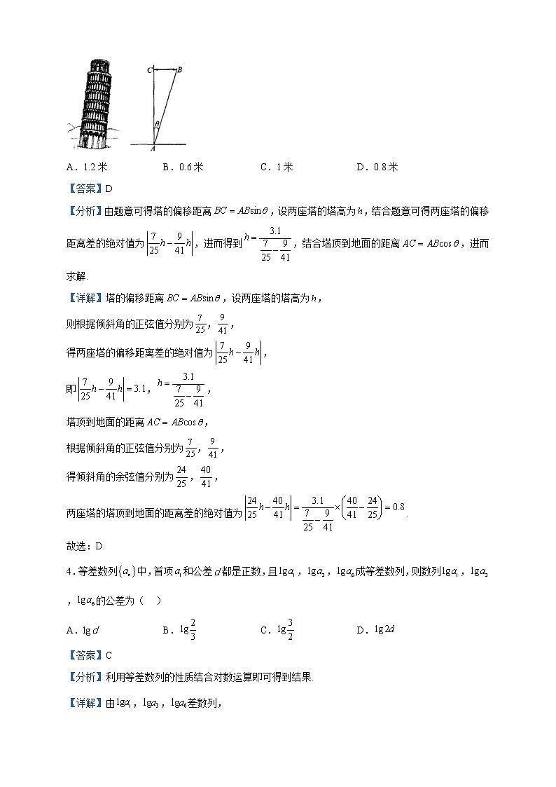 2023届高三冲刺卷(二)全国卷-数学(理)试题含解析第2页