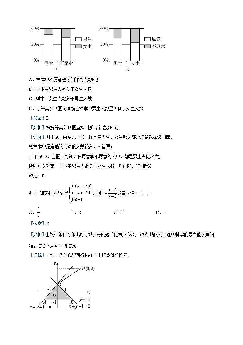 2023届贵州省高三333高考备考诊断性联考(二)数学(文)试题含解析第2页