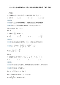 2023届江西省上饶市高三第一次高考模拟考试数学(理)试题含解析