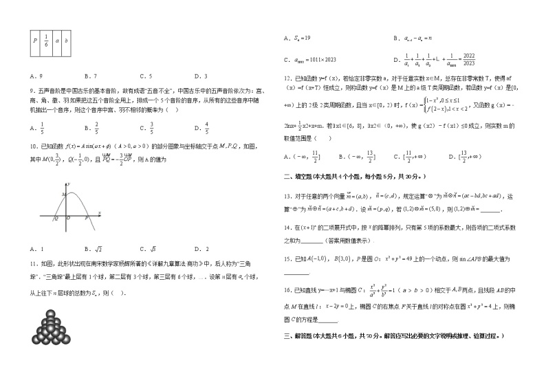 2023届江西省新余市分宜县中学高三下学期4月第一次模拟数学（理）试题含答案02