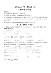 2023届陕西省咸阳市高三下学期高考模拟检测（二）（二模）理科数学试题（PDF版）