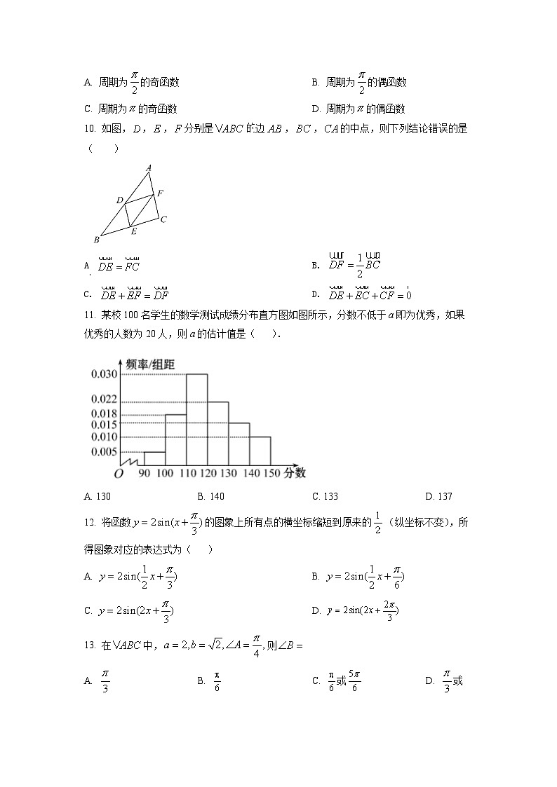 精品解析:2022年天津市南开区普通高中学业水平合格性考试数学模拟试题02