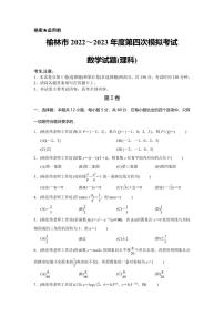2023届陕西省榆林市高三第四次模拟考试理科数学试题