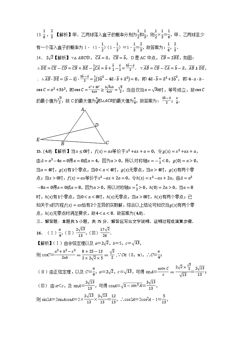 真题重组卷02(天津卷)(参考答案)第3页