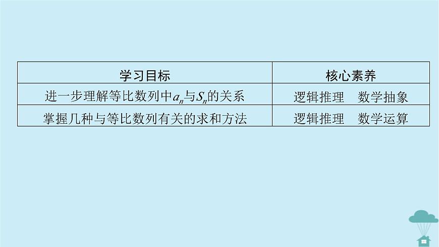 新教材2023年高中數(shù)學(xué)第四章數(shù)列4.3等比數(shù)列4.3.2等比數(shù)列的前n項(xiàng)和公式第2課時(shí)等比數(shù)列習(xí)題課課件新人教A版選擇性必修第二冊第5頁