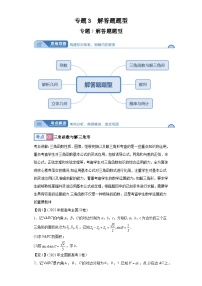 高考数学大课堂专题3解答题题型