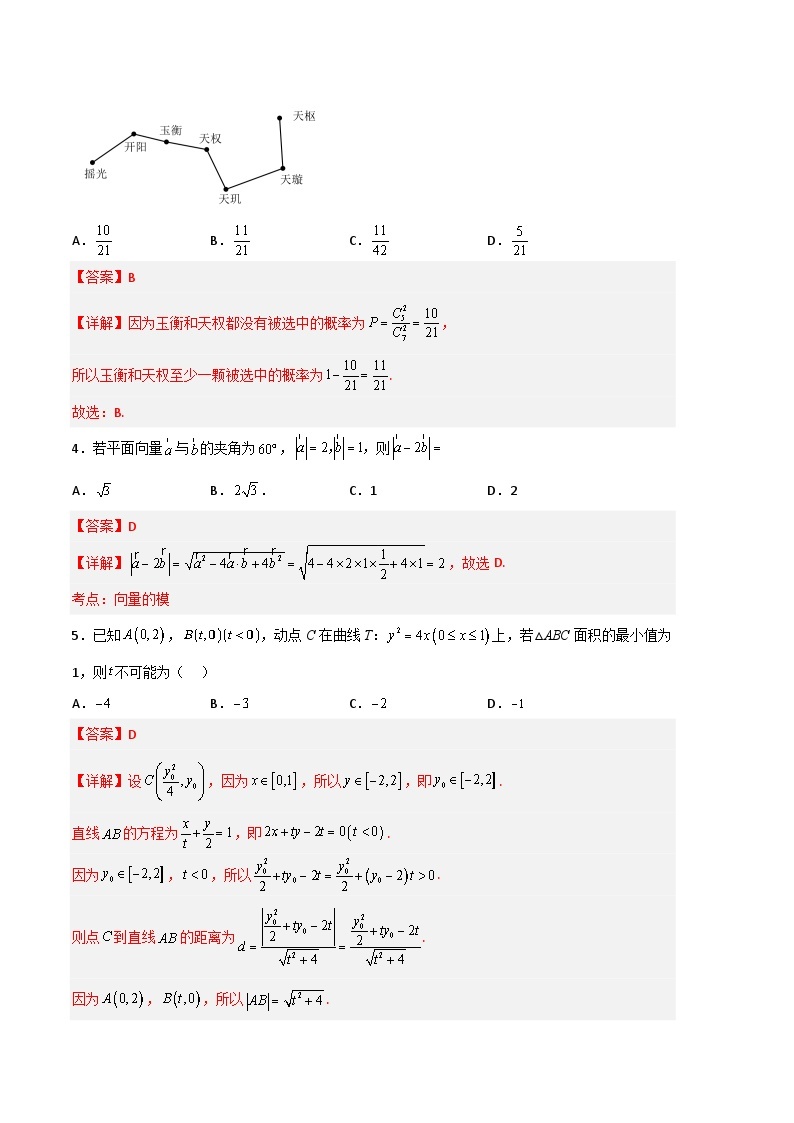 数学（甲卷理科）-学易金卷：2023年高考第一次模拟考试卷02