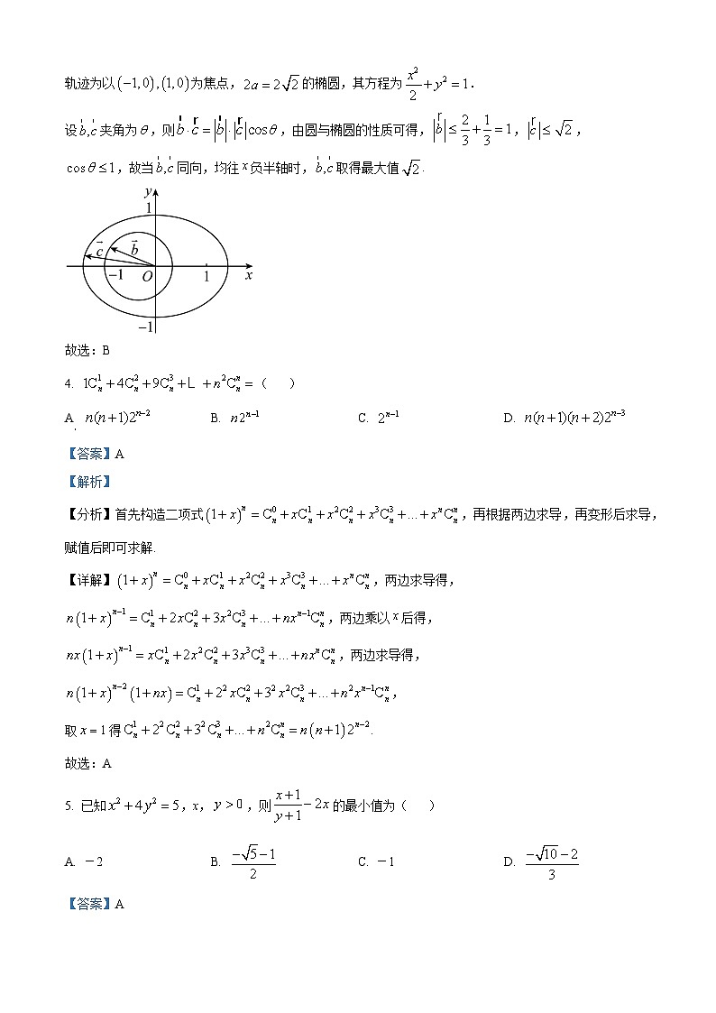 浙江省杭州第二中学2023届高三数学下学期5月月考试题(Word版附解析)第3页