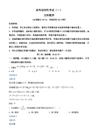 四川省成都市石室中学2023届高考文科数学适应性考试（一）试题（Word版附解析）