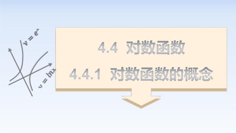 4.4.1对数函数的概念 课件-高中数学人教A版(2019)必修第一册01