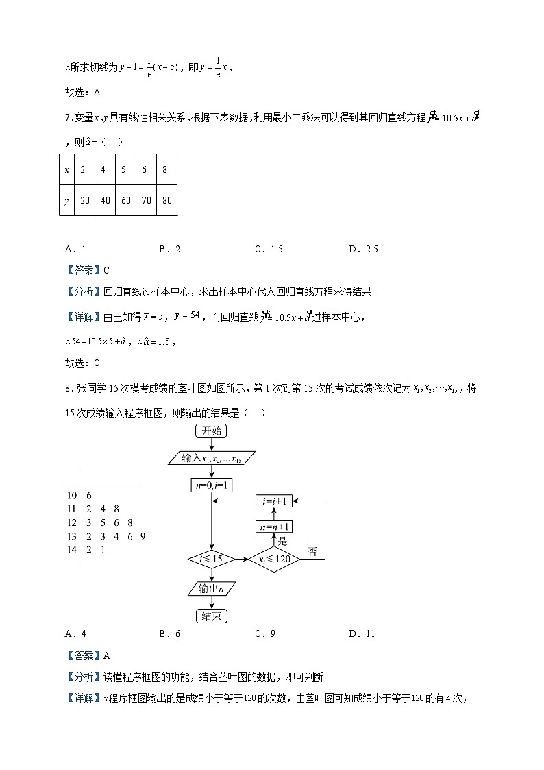 2022-2023学年四川省成都市蓉城高中联盟高二下期期中考试数学(文)试题含解析03