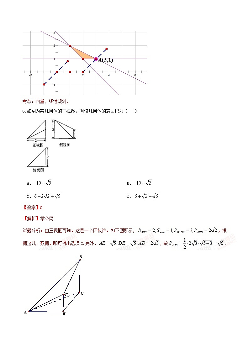 精品解析:【全国百强校】河北省衡水中学2017届高三上学期第二次调研考试理数试题解析(解析版)第3页