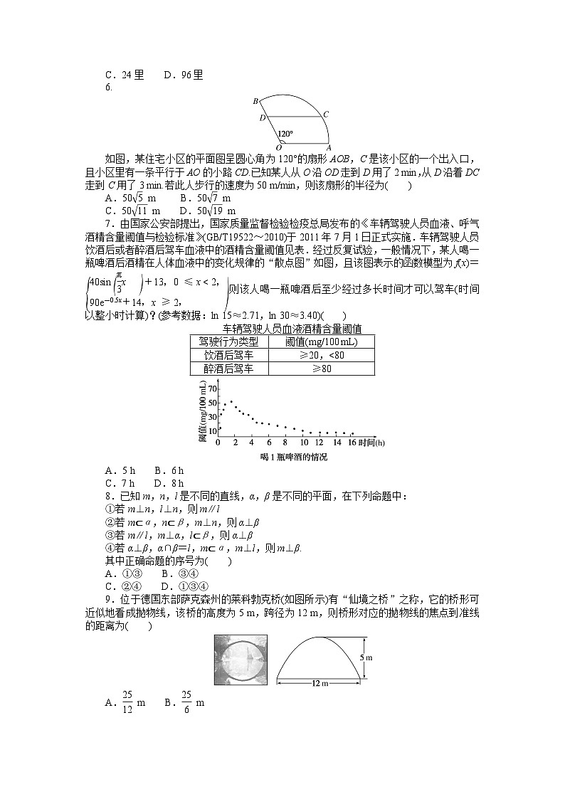 高三数学素养训练(六) 数学建模第2页