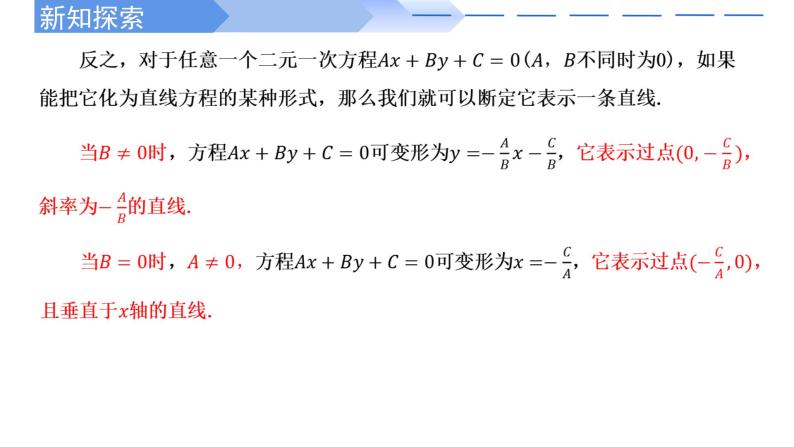 2.2.3直线的一般式方程 课件-高中数学人教A版（2019）选择性必修第一册04