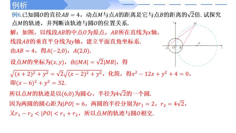 2.5.2圆与圆的位置关系 课件-高中数学人教A版（2019）选择性必修第一册06