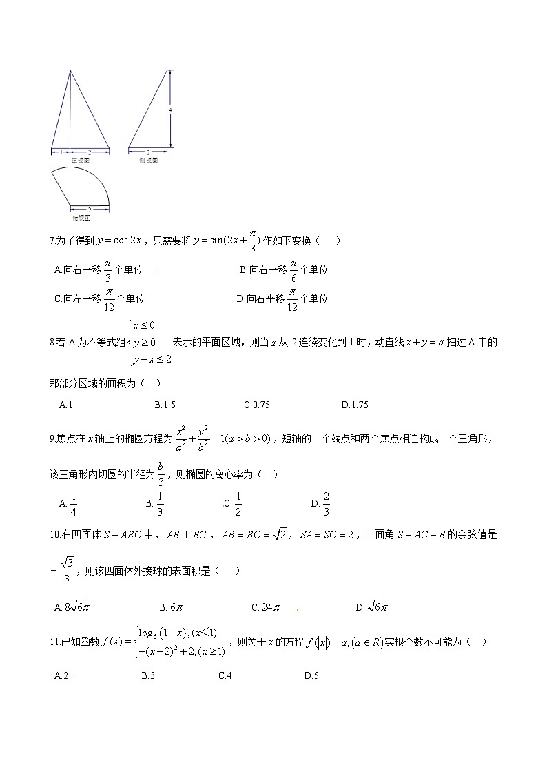 河北省衡水中学2017届高三9月摸底联考(全国卷)理数试题解析02