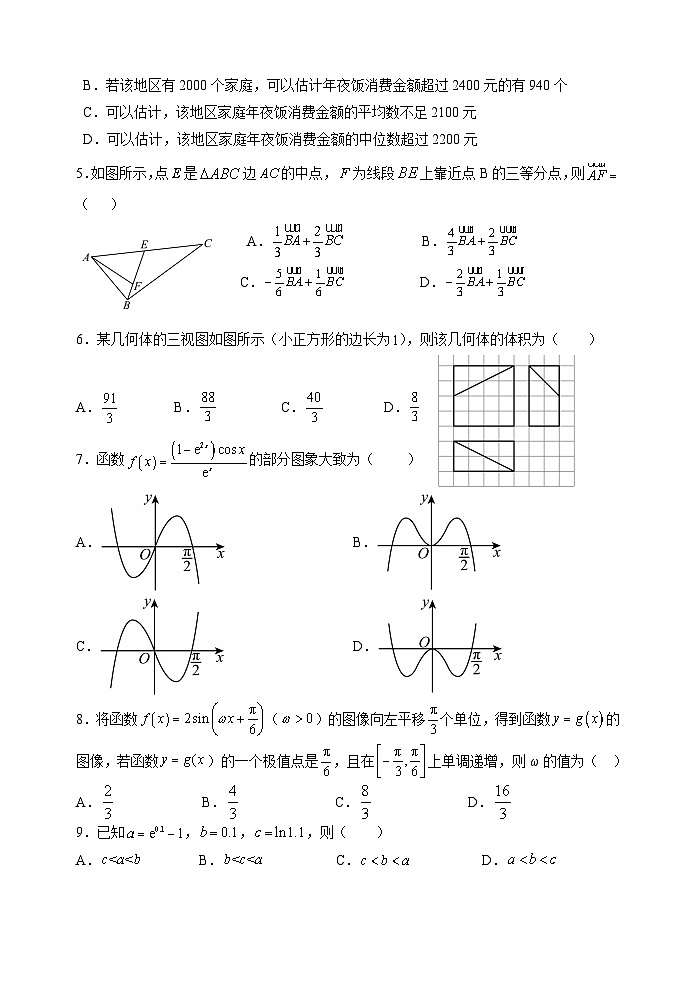四川省绵阳南山中学2023届高三数学(文)下学期高考热身考试试卷(Word版附解析)第2页