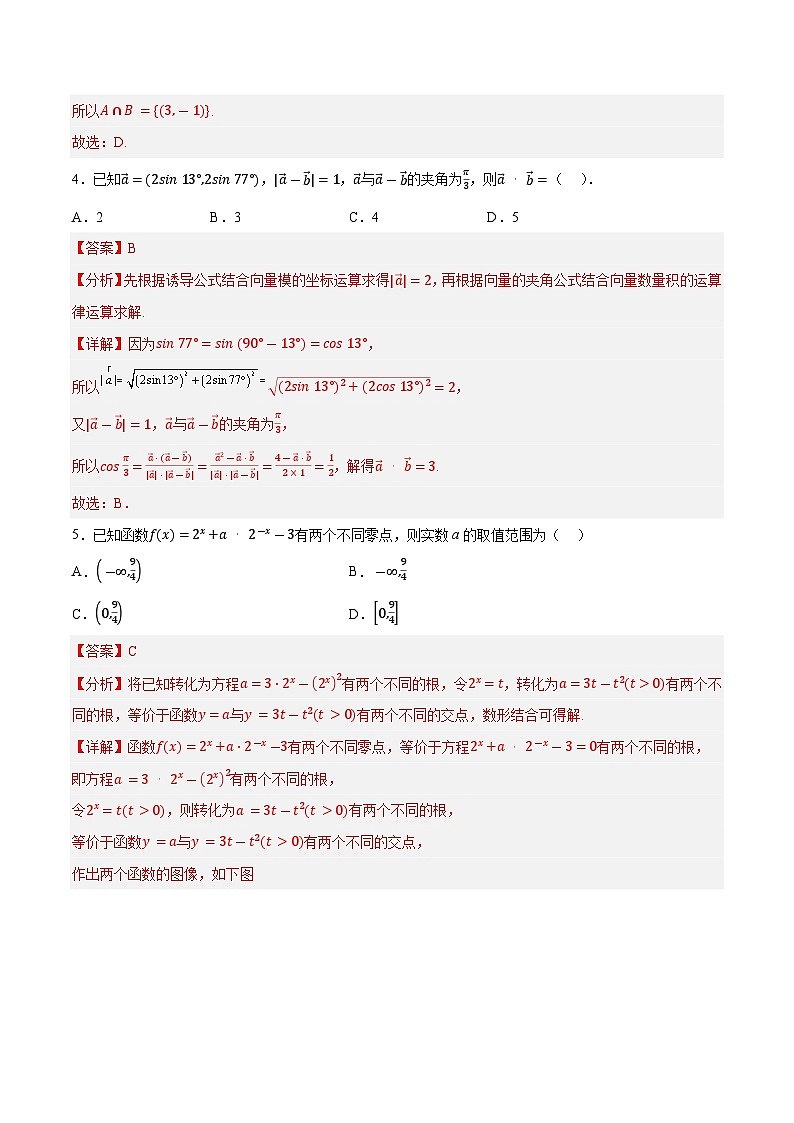 2023年辽宁省普通高中学业水平合格性考试数学押题卷(三)(解析版)第2页