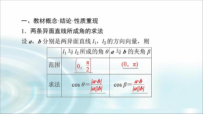 高考数学一轮复习第6章第7节立体几何中的向量方法——求空间角与距离课件第4页