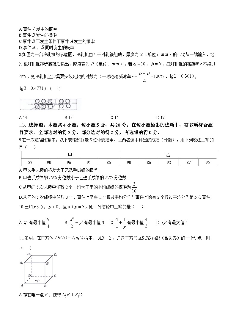 辽宁省沈阳市第一二〇中学2023届高三下学期第十次质量监测数学试题(无答案)第2页