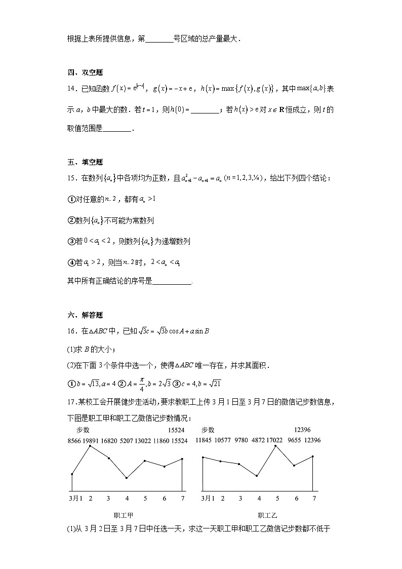 北京市首都师范大学附属中学2023届高三下旬阶段性检测数学试题(含解析)03