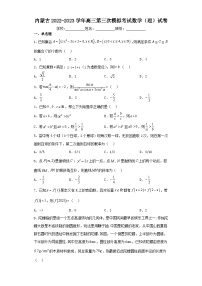 内蒙古2022-2023学年高三第三次模拟考试数学（理）试卷（含解析）