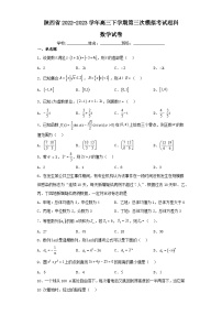 陕西省2022-2023学年高三下学期第三次模拟考试理科数学试卷（含解析）