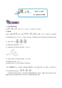 专题05 向量三大定理及三角形四心问题-高一数学下学期期中期末复习（人教A版必修第二册）
