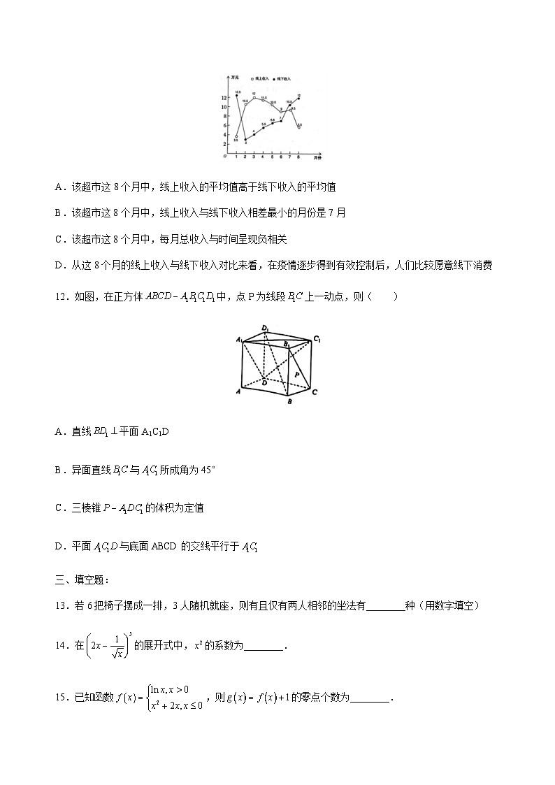 山东省潍坊市青云学府2021届高三上学期第一次月考模拟理科数学试题 Word版含答案第3页
