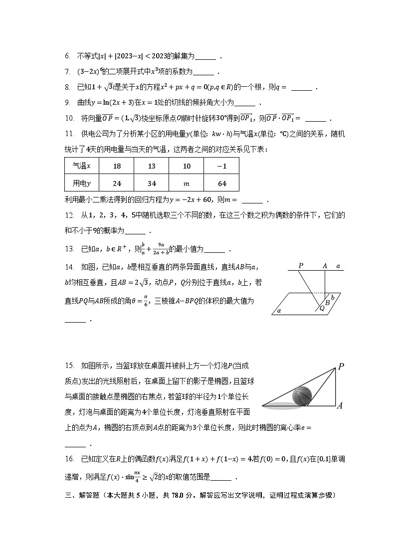 2023年上海市虹口区重点中学高考数学适应性试卷(含解析)第2页