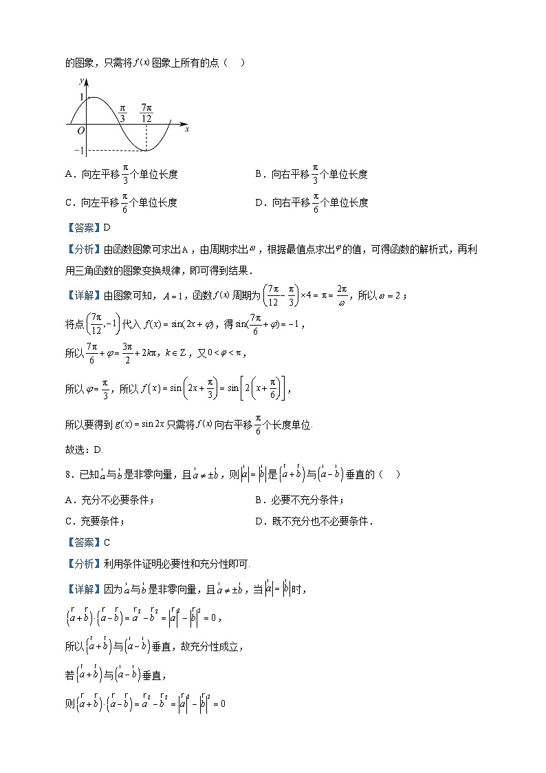 2022-2023学年北京市人大附中高一下学期期中数学试题含解析第3页