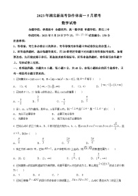 2023湖北省新高考协作体高一下学期5月联考数学试题含答案