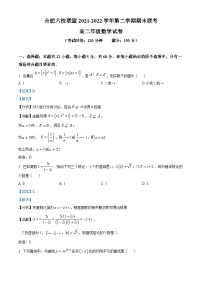 安徽省合肥六校联盟2021-2022学年高二数学下学期期末联考试题（Word版附解析）