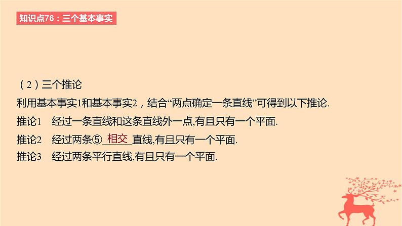 2024版高考数学一轮复习教材基础练第七章立体几何与空间向量第二节空间点直线平面之间的位置关系教学课件第5页