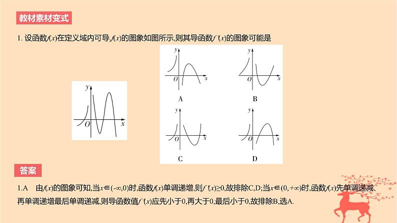 2024版高考数学一轮复习教材基础练第三章导数及其应用第二节导数与函数的单调性教学课件第7页