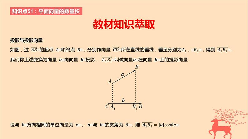 2024版高考数学一轮复习教材基础练第五章平面向量及其应用复数第三节平面向量的数量积教学课件02